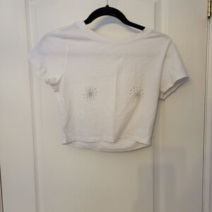 White Women's Crop Top